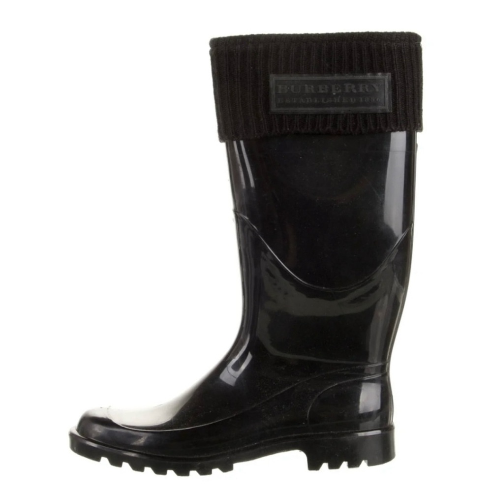 Burberry Knit Rain Boots